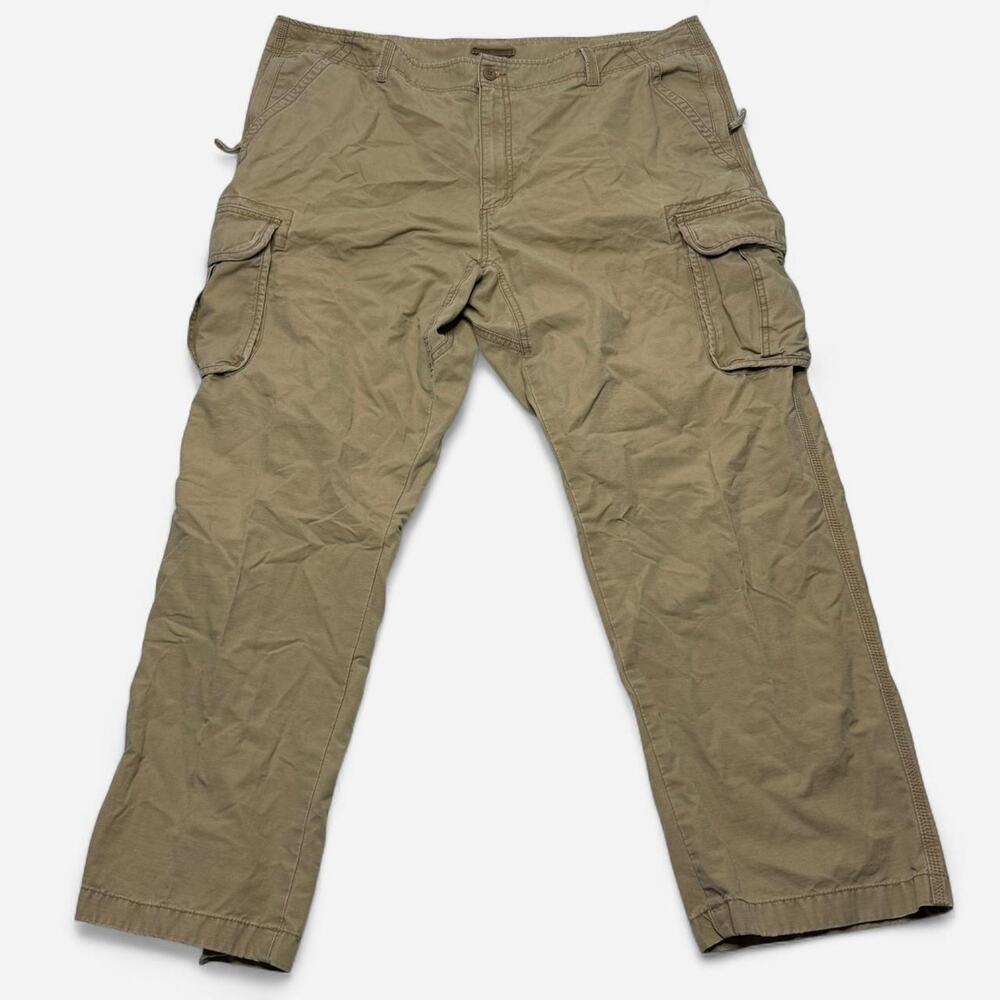 L.L. Bean Khaki Cargo Pants Mens 44x32 Natural Fit